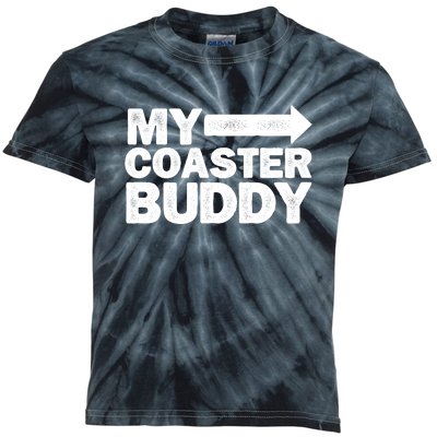 My Coaster Buddy Set 12 Pointing Right Roller Coaster Kids Tie-Dye T-Shirt