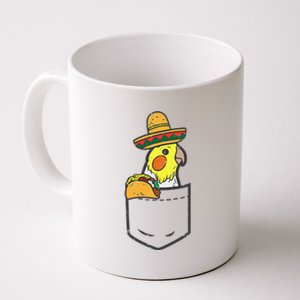 Mexican Cockatiel Bird Pocket Fiesta Cinco De Mayo Coffee Mug