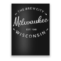 Milwaukee City Brew City 1848 Wisconsin Souvenir Poster