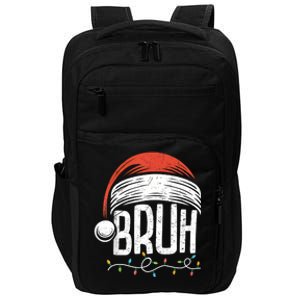 Merry Christmas Bruh Xmas Meme Funny Saying Impact Tech Backpack