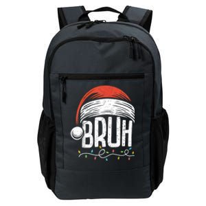 Merry Christmas Bruh Xmas Meme Funny Saying Daily Commute Backpack