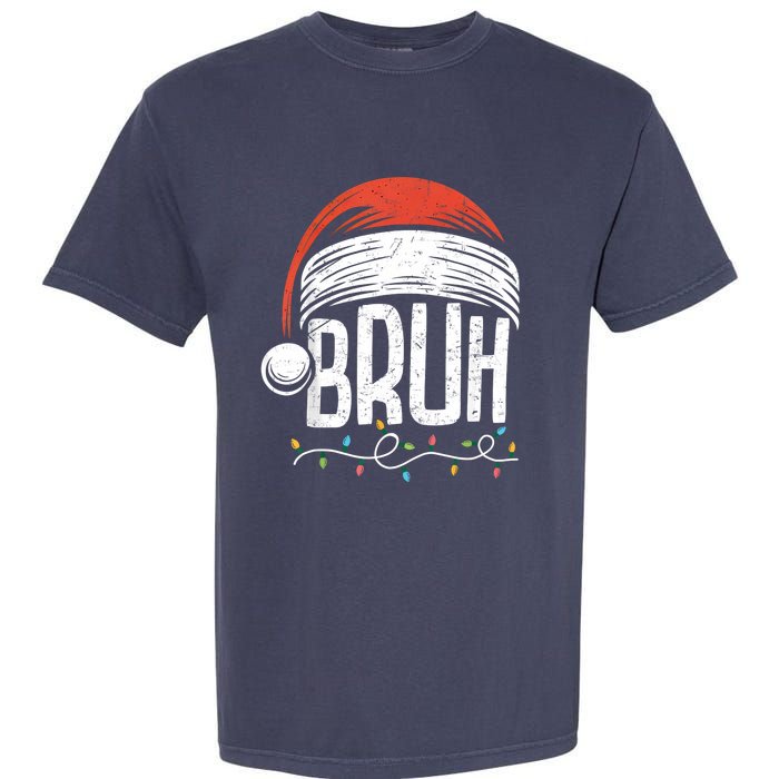 Merry Christmas Bruh Xmas Meme Funny Saying Garment-Dyed Heavyweight T-Shirt