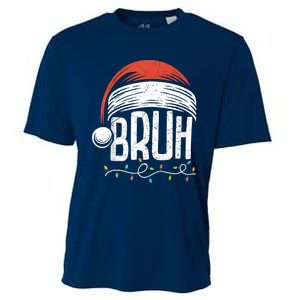 Merry Christmas Bruh Xmas Meme Funny Saying Cooling Performance Crew T-Shirt