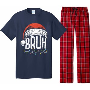 Merry Christmas Bruh Xmas Meme Funny Saying Pajama Set