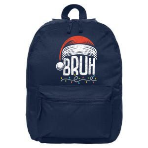 Merry Christmas Bruh Xmas Meme Funny Saying 16 in Basic Backpack