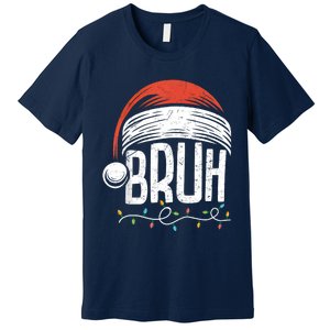 Merry Christmas Bruh Xmas Meme Funny Saying Premium T-Shirt