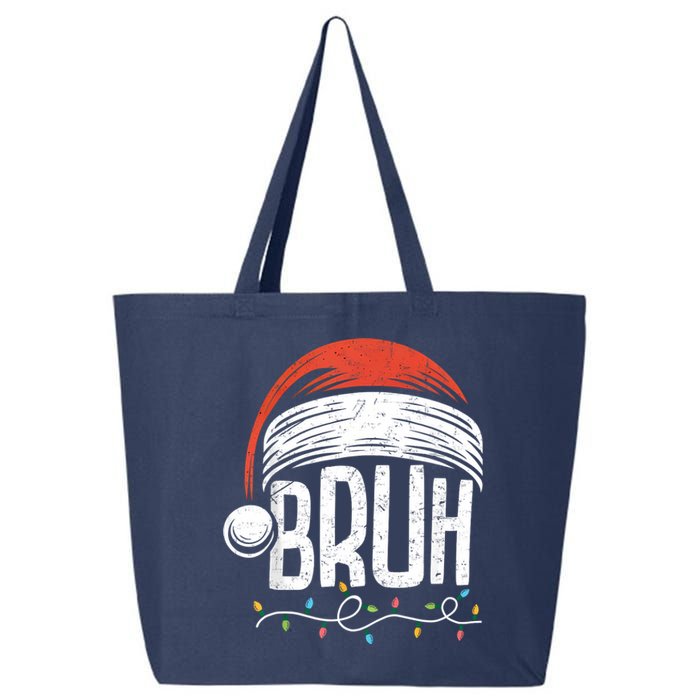 Merry Christmas Bruh Xmas Meme Funny Saying 25L Jumbo Tote