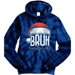 Merry Christmas Bruh Xmas Meme Funny Saying Tie Dye Hoodie