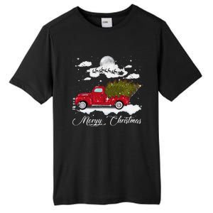 Merry Christmas Buffalo Truck Tree Red Plaid Leopard Women Tall Fusion ChromaSoft Performance T-Shirt