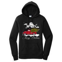 Merry Christmas Buffalo Truck Tree Red Plaid Leopard Women Women's Pullover Hoodie