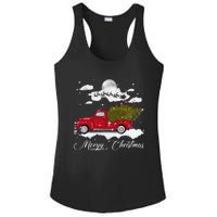 Merry Christmas Buffalo Truck Tree Red Plaid Leopard Women Ladies PosiCharge Competitor Racerback Tank