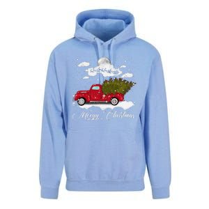 Merry Christmas Buffalo Truck Tree Red Plaid Leopard Women Unisex Surf Hoodie