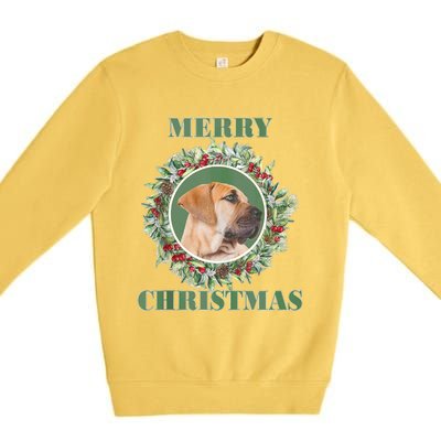 Merry Christmas Boerboel Tank Top Premium Crewneck Sweatshirt