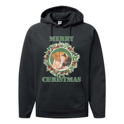 Merry Christmas Boerboel Tank Top Performance Fleece Hoodie