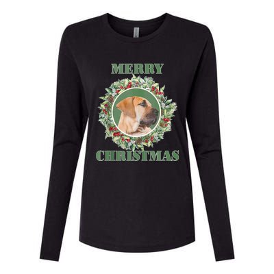 Merry Christmas Boerboel Tank Top Womens Cotton Relaxed Long Sleeve T-Shirt