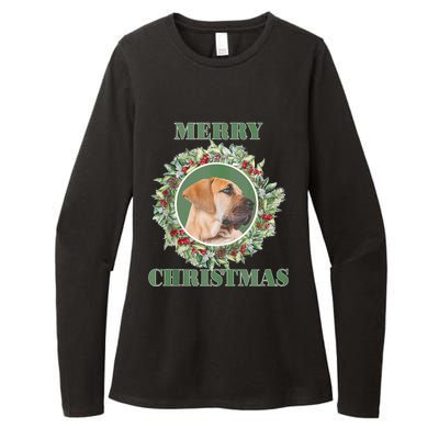 Merry Christmas Boerboel Tank Top Womens CVC Long Sleeve Shirt