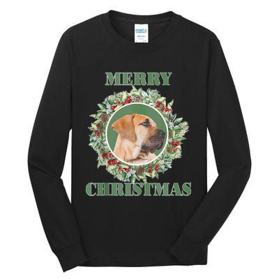 Merry Christmas Boerboel Tank Top Tall Long Sleeve T-Shirt