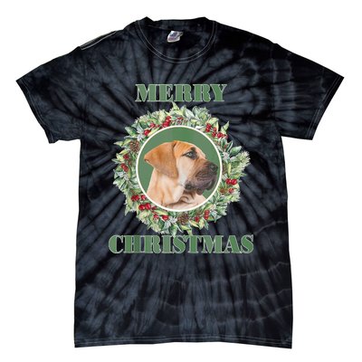 Merry Christmas Boerboel Tank Top Tie-Dye T-Shirt