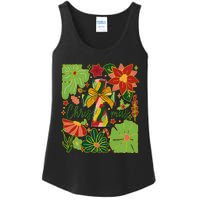 Merry Christmas Boho Flowers Cross Christian Women Girl Ladies Essential Tank