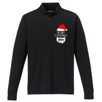 Merry Christmas Bruh Santa Xmas Family Matching Costume Performance Long Sleeve Polo