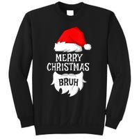 Merry Christmas Bruh Santa Xmas Family Matching Costume Sweatshirt