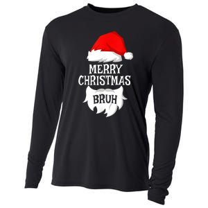 Merry Christmas Bruh Santa Xmas Family Matching Costume Cooling Performance Long Sleeve Crew