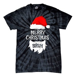 Merry Christmas Bruh Santa Xmas Family Matching Costume Tie-Dye T-Shirt