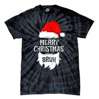 Merry Christmas Bruh Santa Xmas Family Matching Costume Tie-Dye T-Shirt