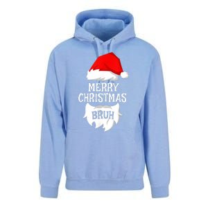 Merry Christmas Bruh Santa Xmas Family Matching Costume Unisex Surf Hoodie