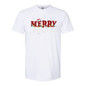 Merry Christmas Buffalo Plaid Red Santa Family Xmas Pajamas Softstyle CVC T-Shirt