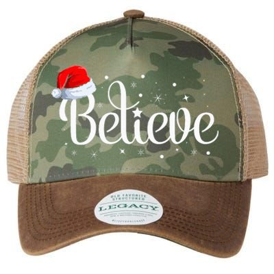 Merry Christmas Believe in Santa Claus Family Pajamas  Legacy Tie Dye Trucker Hat