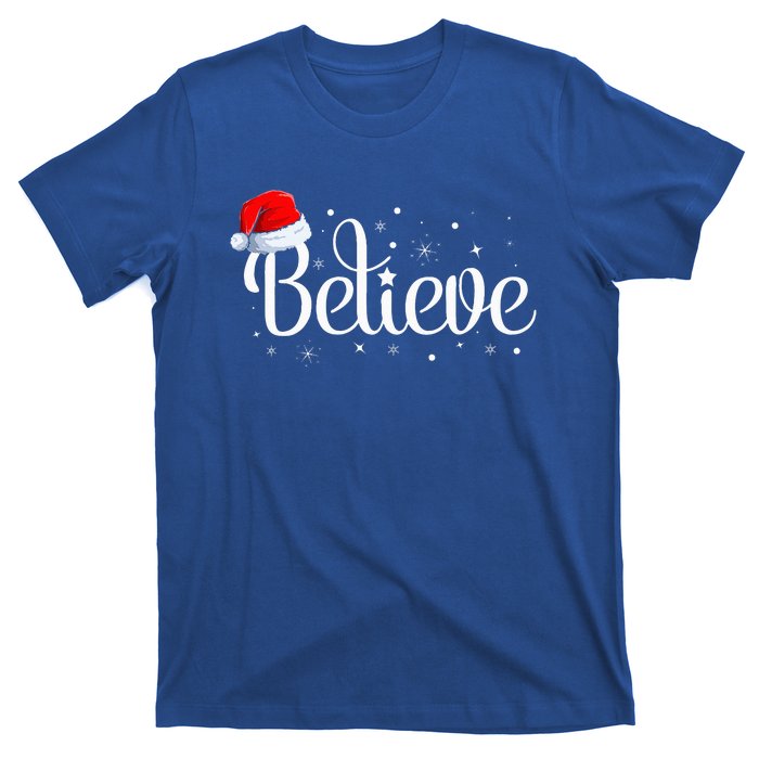 Merry Christmas Believe in Santa Claus Family Pajamas  T-Shirt