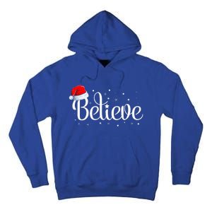 Merry Christmas Believe in Santa Claus Family Pajamas  Tall Hoodie