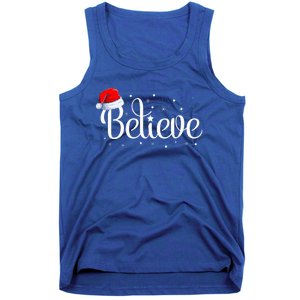 Merry Christmas Believe in Santa Claus Family Pajamas  Tank Top