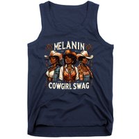 Melanin Cowgirls Black History African Melanin Cowgirl Swag Tank Top