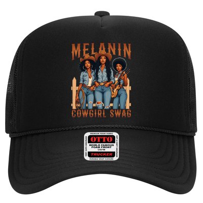 Melanin Cowgirls Black History Month African Melanin Pride Trucker Hat