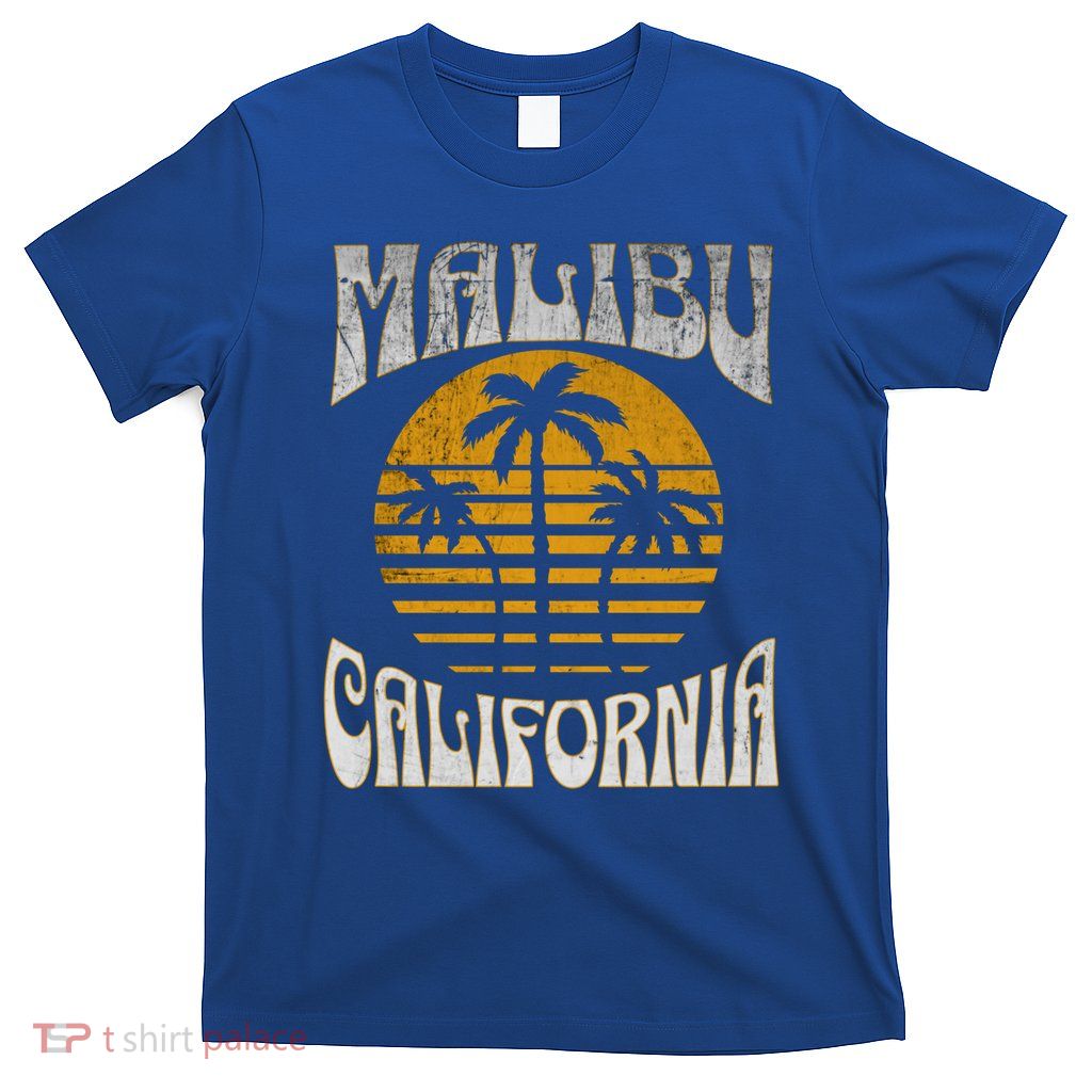 Malibu California Beach Summer Vacation Vintage Gift T-Shirt