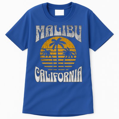 Malibu California Beach Summer Vacation Vintage Gift Tall T-Shirt