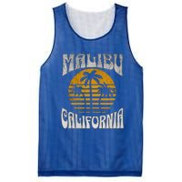 Malibu California Beach Summer Vacation Vintage Gift Mesh Reversible Basketball Jersey Tank