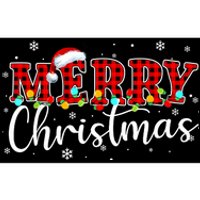 Merry Christmas Buffalo Plaid Red Santa Family Xmas Pajamas Bumper Sticker