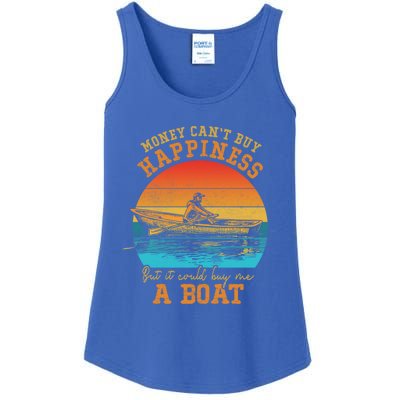 Money Cant Buy Happiness But It Can Buy Me A Boat Boating Funny Gift Ladies Essential Tank