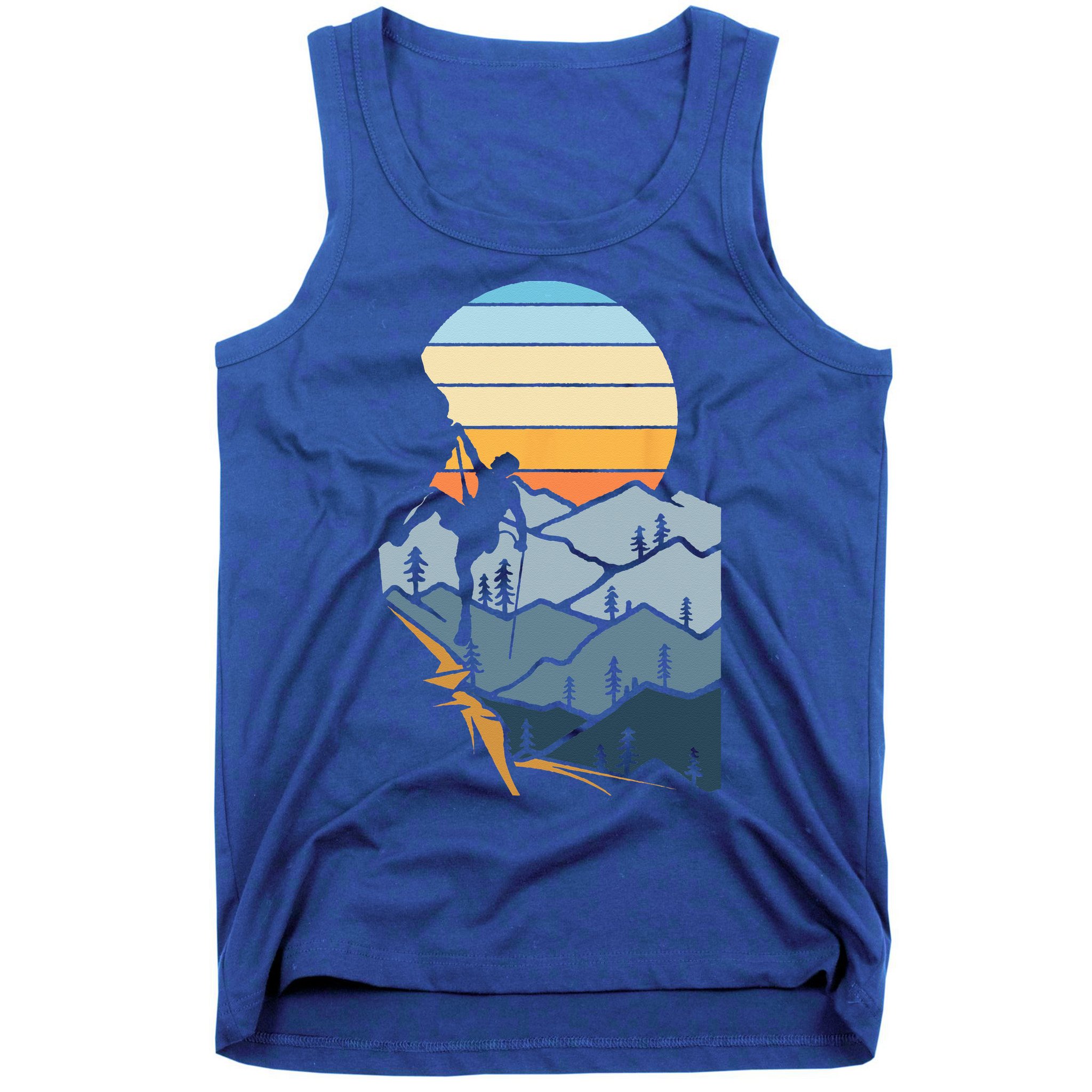 Mountain Climber Boulder Sports Hobby Retro Rock Climbing Tank Top