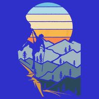 Mountain Climber Boulder Sports Hobby Retro Rock Climbing Womens T-Shirt