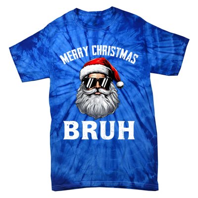 Merry Christmas Bruh Meme Funny Saying For Brother Tie-Dye T-Shirt