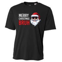 Merry Christmas Bruh Meme Funny Saying For Brother Cooling Performance Crew T-Shirt