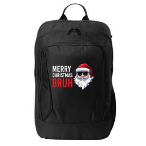 Merry Christmas Bruh Meme Funny Saying For Brother City Backpack