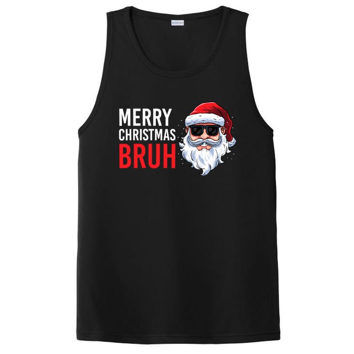 Merry Christmas Bruh Meme Funny Saying For Brother PosiCharge Competitor Tank