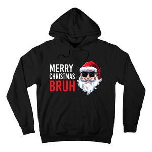 Merry Christmas Bruh Meme Funny Saying For Brother Tall Hoodie