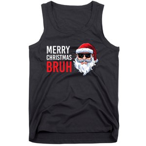 Merry Christmas Bruh Meme Funny Saying For Brother Tank Top