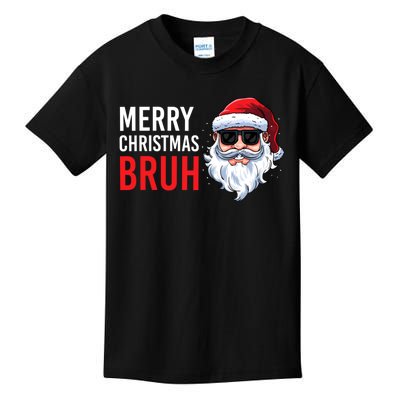 Merry Christmas Bruh Meme Funny Saying For Brother Kids T-Shirt